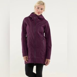 Lululemon Right as Rain Plum Rain Jacket